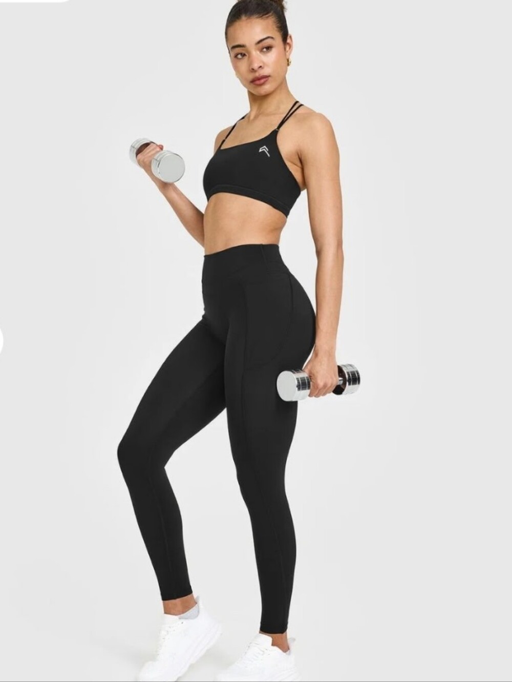 Oner Active Unified High Waisted Pocket Leggings w/ White Logo Regular Length